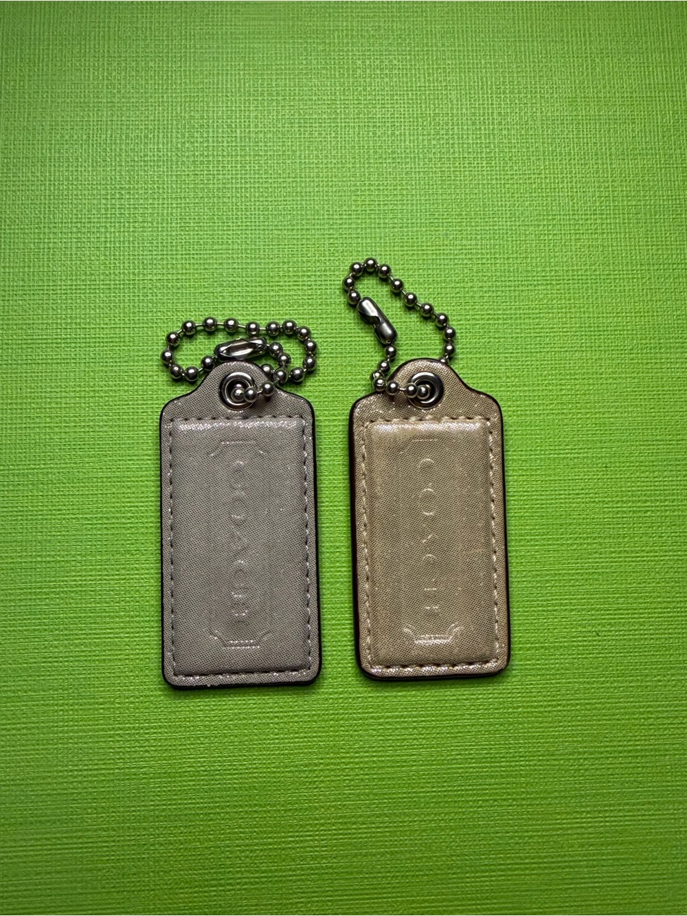 Coach Leather Bag Tag Set in Multicolor Leather - Picture 5 of 10
